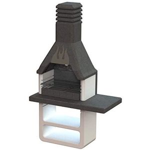 Sarom Fuoco - Betonnen barbecue - Prometeo - Houtskool en hout - 125 x 64 x 215,5 cm