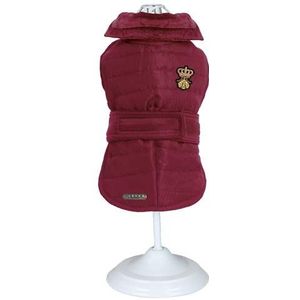 Croci Bulldog hondenmantel, bordeauxrood, 43 cm