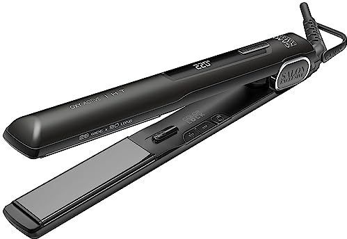 GA.MA - G-Style Oxy-Active IHT Classic - Haarstyler - Zwart - Siliconen Chrome