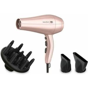 Gama Italy Professionele haardroger, tijd 5D zintuigen, 2200 W vermogen, innovatieve 5D Ultra Ozone Ion Protect, maximale verzorging en bescherming van het haar, 530 g, roze