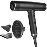 GA.MA Italy Professional, Professionele haardroger, perfecte IQ-haardroger, uitgerust met geavanceerde technologieën voor welzijn en glans, Made in Italy, 2000 W vermogen, zwart