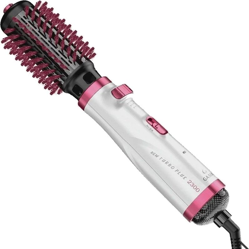 Ga.Ma - Turbo Plus 2300 - Wit/Roze - Föhnborstel