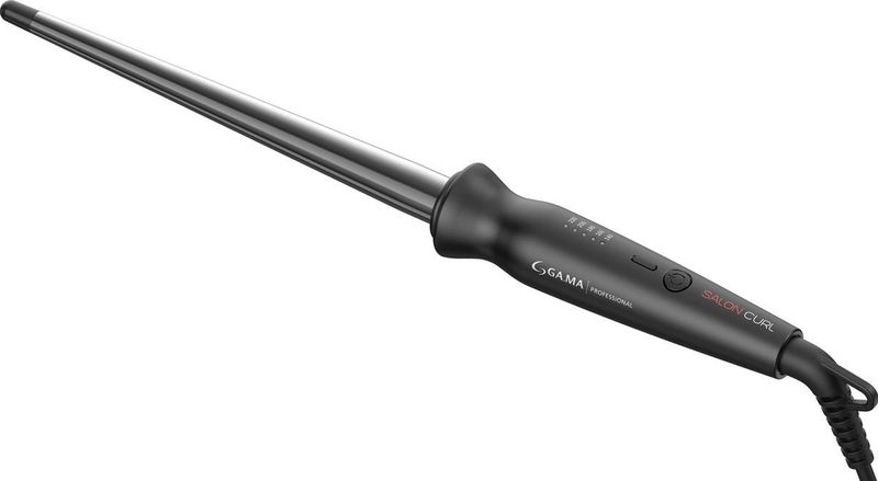GA.MA - Curling Iron Curl Conic - Krultang - Zwart - Silk-Chrome Technologie