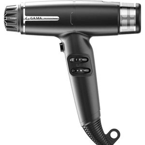 GA.MA - IQ Lite Max - Föhn - Zwart - Lichtgewicht - Geavanceerde Technologie