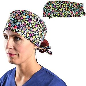 GIMA Hoofddeksel van 100% hoogwaardige pure popeline 40 katoen, absorberend, zeer ademend, latexvrij en bij 134 °C autoclaveerbaar.