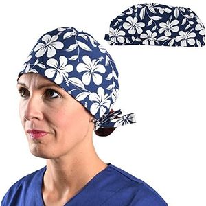 GIMA Hoofddeksel van 100% hoogwaardige pure popeline 40 katoen, absorberend, zeer ademend, latexvrij en bij 134 °C autoclaveerbaar.