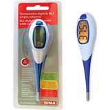 Gima - Digitale thermometer BL3, 20 seconden, groot scherm, flexibele tip, waterdicht, achtergrondverlichting, rood/oranje/groen, 25554