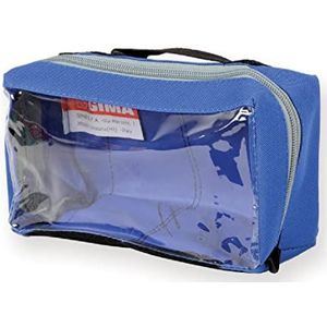 GIMA 27181 tas met venster en handvat, blauw geruit