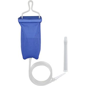 Klysma set - 2 liter - Enema voor darmreiniging en darmspoeling - handig compact reis model - vaginale douche