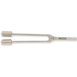 GIMA 31230 stemvork van legering, 128 Hz, met gewicht, 1 stuk