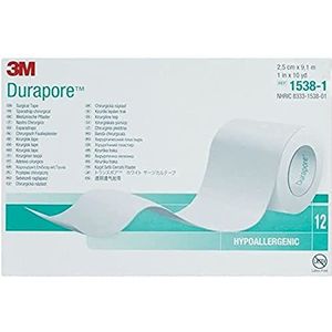 3M 34925 DURAPORE dressing, H 25 x 9, 14 m, 12 stuks