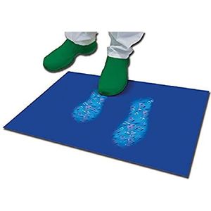 GIMA 36686 tapijt decontaminaat 60 cm lang x 90 cm breedte 30 lagen 5 stuks, blauw
