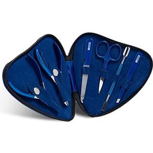 Gima - Podiatriekit, met 6 gereedschappen en een praktische koffer om ze in de vorm van een hart te houden, blauw, 39800
