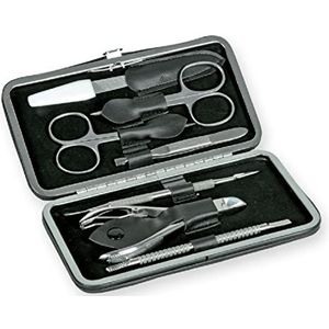 GIMA - Podologieset voor professionele pedicure en manicure met 7 gereedschappen van roestvrij staal, in beschermhoes