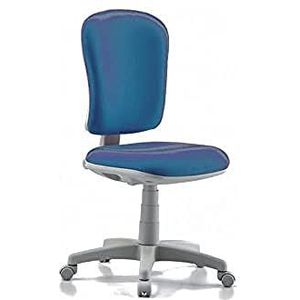 GIMA 45096 Varese stoel met armleuning, Stof/Weefsel, 94/112 cm hoogte, 60 cm breedte, 47 cm lengte, blauw