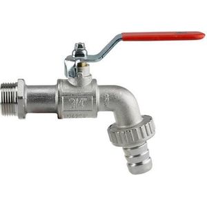 Kraan G3/4 messing vernikkeld