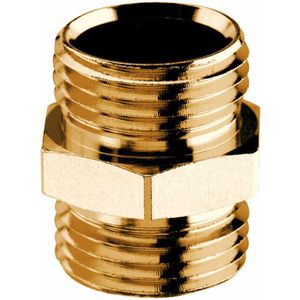Multi-fit dubbele nippel, 2x buitendraad 2x 1/2 inch