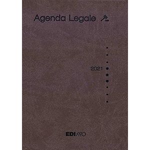 Edipro F.TO dagplanner, 12 x 17 dagplanner, bruin