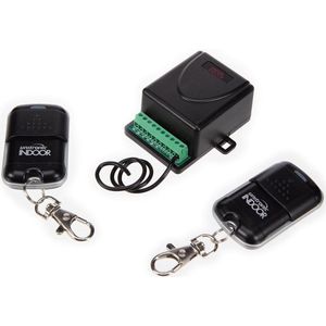 Unitronic - Draadloze 2-Kanaals Afstandsbedieningsset - Zwart - 2 Zenders & 1 Ontvanger