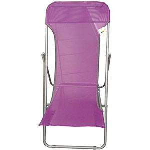 Strandstoel van staal en textiel, 450 g/m², kleur violet