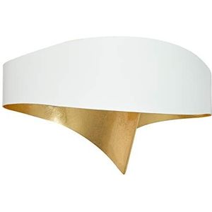 Selene wandlamp, 11 W, wit met bladgoud