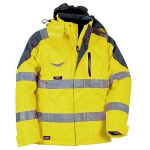Winter-Warnschutzjacke wind- und wasserdicht gelb 52 - Cofra