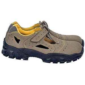 Cofra NEW BRENTA NT040-000.W40 veiligheidssandalen, S1 P SRC, beige/geel, maat 40 EU