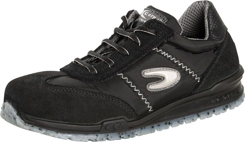 Cofra - Padel - Werkschoen - Zwart - Stof en Suède Leer - S1P SRC