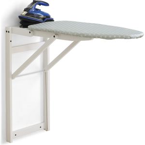Arredamenti Italia Wandstrijkplank 633 JOLLY strijkplank, hout - gesloten - witte afwerking ""Ar-It het hart van het hout