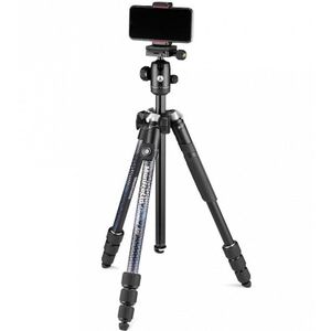 Manfrotto Element MII, Treppiede da Viaggio in Alluminio con Testa a Sfera e Bluetooth, compatibel met smartphone en fotocamere Compatte, CSC, DSLR, Accessori Fotografia, Creazione Contenuti, Vlog