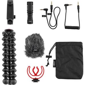 JOBY GorillaPod Creator Kit, een GorillaPod 1K-statief, een GripTight Smart mobiele telefoonhouder en een Wavo mobiele microfoon, voor contencreatie, vlogger, TikToker, Youtuber