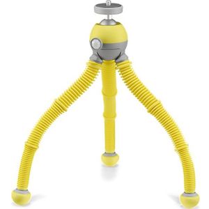 JOBY PodZilla Medium Kit, Treppiede Flessibile en Attacco GripTight 360 telefoon, Creatori del GorillaPod, Treppiede voor Smartphone, Compatibel met iPhone, Action Cam, Apparaat tot 1 kg, Giallo