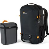 Lowepro Trekker Lite BP 250, camera-rugzak met afneembaar camera-inzetstuk, met accessoireriemsysteem, cameratas voor spiegelloze camera, compatibel met Sony Alpha 7, zwart