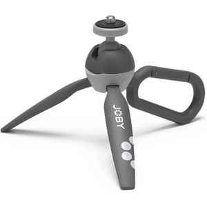 JOBY HandyPod Clip Action Mini-statief met karabijnhaak voor actiecamera, compatibel met GoPro, HERO12, Insta360 en compacte camera type Sony ZV-1 II (JB01838-BWW)