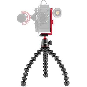 JOBY GorillaPod 3K Kit en houder, staand formaat, statief 3K compact en flexibel met 3K kogelkop en L-houder voor landschaps- en portretmodus, compatibel met hybride camera's tot 3 kg
