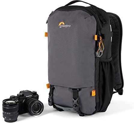 Lowepro Trekker Lite BP 150, Zaino per Fotocamera con Inserto Rimovibile, con Sistema di Cinghie per Accessori, Borsa per Fotocamera Mirrorless, Compatibile con Sony Alpha 6000, Grigio