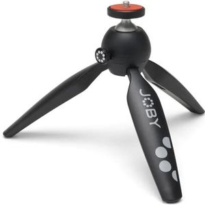 JOBY HandyPod 2, tafelstatief, met balkop, handstatief voor smartphones, actiecamera's en spiegelloze camera's of apparaten tot 1,0 kg, zwart