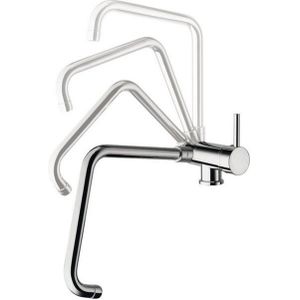 Keukenmengkraan Sapho Rhapsody 1-hendel Recht 31 cm Uitklapbare Uitloop Chroom