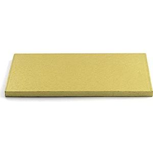Decora 0931709 Rechthoekige taartplaat goud cm 30 x 40 x 1,2 H