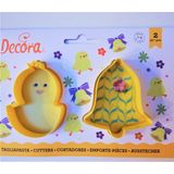 Decora Koekjes Uitsteker Kuiken & Klok -2st-