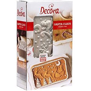 Decora 0080127 Bakvorm PLUM CAKE SANTA CLAUS 27 x 15 x 5,8 H cm van gegoten aluminium