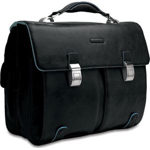 Piquadro Blue Square Computer Briefcase black