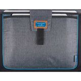 Piquadro Blauwe Square Briefcase III Leder 39 cm Laptopcompartiment nachtblau