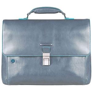 Piquadro Blue Square Briefcase II Leather 40 cm Laptopcompartiment mahagonibraun