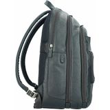 Piquadro Vibe Rugzak Leer 43 cm Laptopvak blau