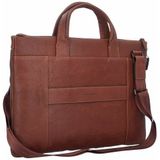 Piquadro Laptoptas Black Square Leer - cognac