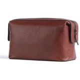 Piquadro Black Square Toiletry Bag Tobacco