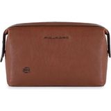 Piquadro Black Square Toiletry Bag Tobacco