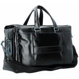 Piquadro Black Square Weekender Duffle Laptop 15"" Black