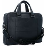 Piquadro Black Square Portfolio Computer Briefcase 15 Black